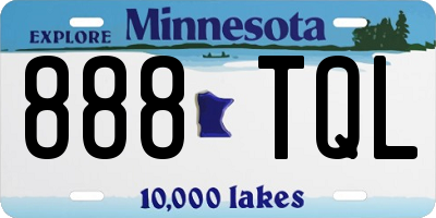 MN license plate 888TQL