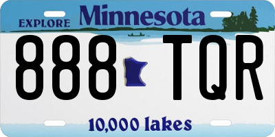 MN license plate 888TQR