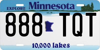 MN license plate 888TQT