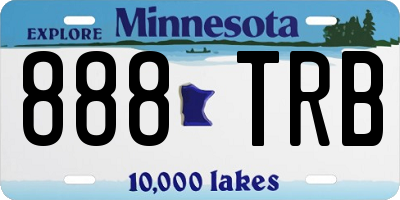 MN license plate 888TRB