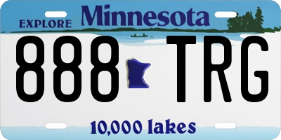 MN license plate 888TRG