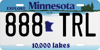 MN license plate 888TRL
