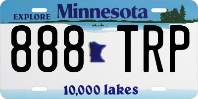 MN license plate 888TRP