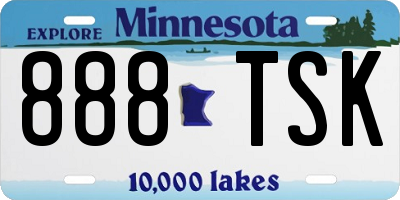 MN license plate 888TSK