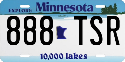 MN license plate 888TSR
