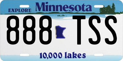 MN license plate 888TSS