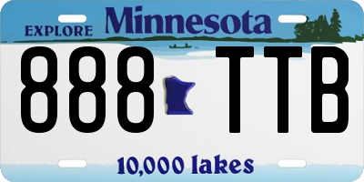 MN license plate 888TTB