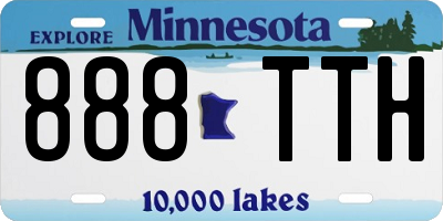 MN license plate 888TTH