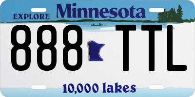 MN license plate 888TTL