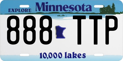 MN license plate 888TTP