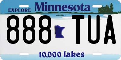 MN license plate 888TUA