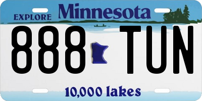 MN license plate 888TUN