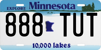 MN license plate 888TUT