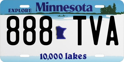 MN license plate 888TVA