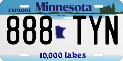 MN license plate 888TYN