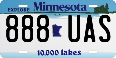 MN license plate 888UAS