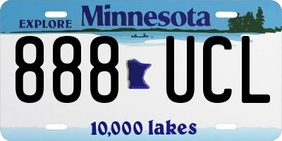 MN license plate 888UCL