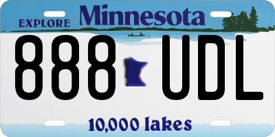 MN license plate 888UDL