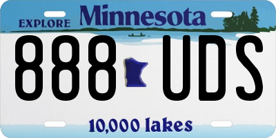 MN license plate 888UDS