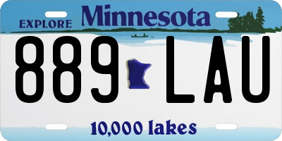 MN license plate 889LAU
