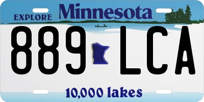 MN license plate 889LCA
