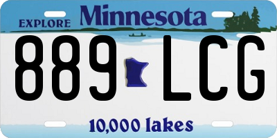 MN license plate 889LCG