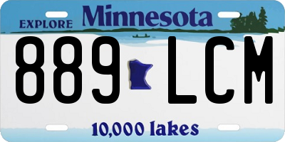 MN license plate 889LCM