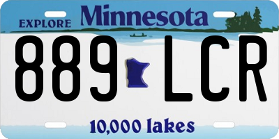 MN license plate 889LCR