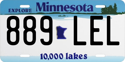 MN license plate 889LEL