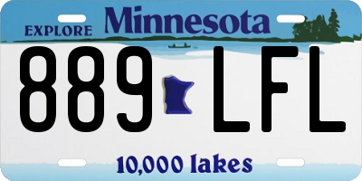 MN license plate 889LFL