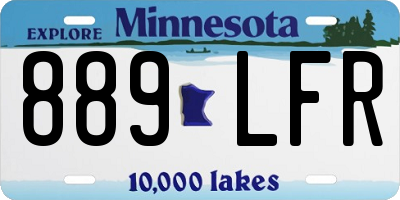 MN license plate 889LFR