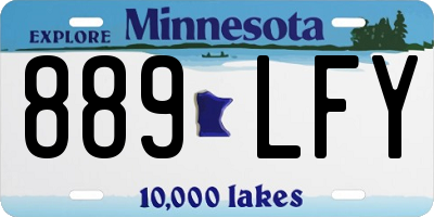 MN license plate 889LFY