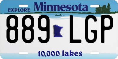 MN license plate 889LGP