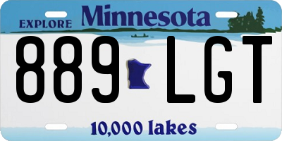 MN license plate 889LGT
