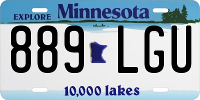 MN license plate 889LGU