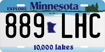 MN license plate 889LHC