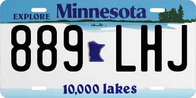 MN license plate 889LHJ