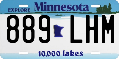 MN license plate 889LHM