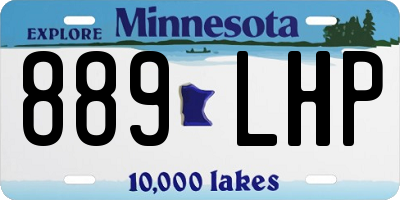 MN license plate 889LHP