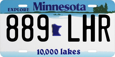 MN license plate 889LHR