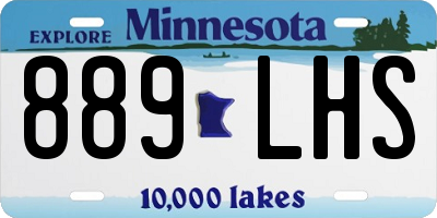 MN license plate 889LHS