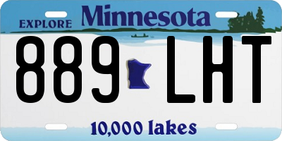 MN license plate 889LHT