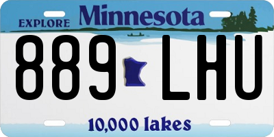 MN license plate 889LHU