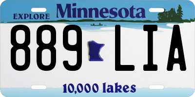 MN license plate 889LIA
