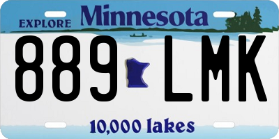 MN license plate 889LMK