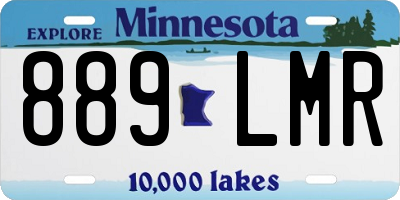 MN license plate 889LMR