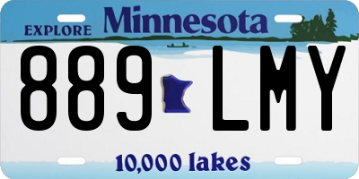 MN license plate 889LMY