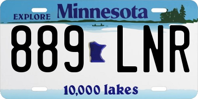 MN license plate 889LNR