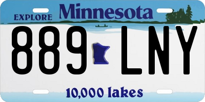MN license plate 889LNY