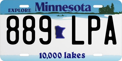 MN license plate 889LPA